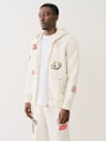 BIG T PATCH ZIP HOODIE