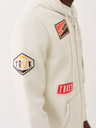 BIG T PATCH ZIP HOODIE