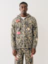 BIG T BUDDHA CAMO ZIP HOODIE
