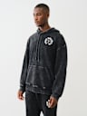 MINERAL WASH BUDDHA FACE HOODIE 