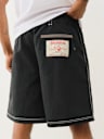BELTED NYLON TRUE FLAG SHORT