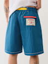 BELTED NYLON TRUE FLAG SHORT