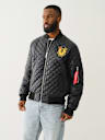QUILTED FIGHTER BOMBER JACKET