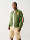 QUILTED FIGHTER BOMBER JACKET