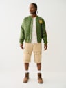 QUILTED FIGHTER BOMBER JACKET