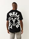 PUFF PRINT BUDDHA FACE TEE