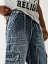 DENIM BIG T CARGO PANT