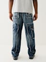 DENIM BIG T CARGO PANT