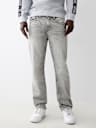 RICKY MESH EMBROIDERED HORSESHOE STRAIGHT JEAN