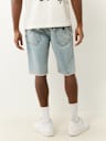 RICKY FRAYED FLAP DENIM SHORT