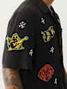 GROOVY EMBROIDERY CAMP COLLAR SHIRT