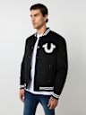 WOOL HORSESHOE BOMBER JACKET