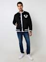 WOOL HORSESHOE BOMBER JACKET