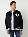 WOOL HORSESHOE BOMBER JACKET