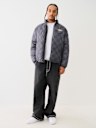 EMBROIDERED CHECKERED PUFFER JACKET 