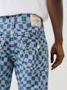 RICKY WAVY CHECKERED STRAIGHT JEAN 