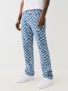 RICKY WAVY CHECKERED STRAIGHT JEAN 