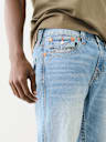 JOEY DESTROYED SLIT SLIM FLARE JEAN