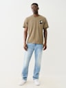 JOEY DESTROYED SLIT SLIM FLARE JEAN