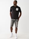 RICKY SUPER T FRAYED SHORT