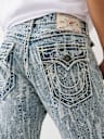 JEANS RECTOS RICKY ULTRAGASTADOS CON COSTURA DE CORDONES