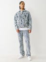 ULTRA DISTRESSED ROPE STITCH TRUCKER JACKET