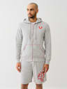 BIG T SLUB ZIP HOODIE