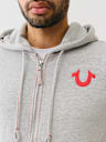 BIG T SLUB ZIP HOODIE