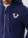BIG T SLUB ZIP HOODIE