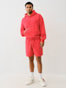 CINCHED LOGO APPLIQUE HOODIE
