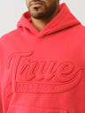 CINCHED LOGO APPLIQUE HOODIE