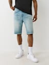 RICKY EMBROIDERED BUDDHA POCKET FRAYED SHORT