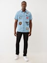 CAMISA DE TRABAJO CON PARCHE CHAMBRAY SS