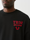 FLOCKED LOGO OVERSIZED TEE