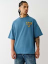 FLOCKED LOGO OVERSIZED TEE