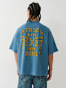 FLOCKED LOGO OVERSIZED TEE