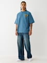 FLOCKED LOGO OVERSIZED TEE