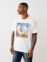 CAMISETA CON ESTAMPADO DE PLAYA Y HERRADURA