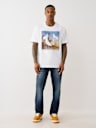 CAMISETA CON ESTAMPADO DE PLAYA Y HERRADURA