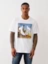 CAMISETA CON ESTAMPADO DE PLAYA Y HERRADURA