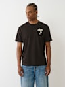 FLOCKED PALM TREE TEE 