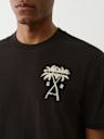 FLOCKED PALM TREE TEE 