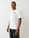 FLOCKED PALM TREE TEE 