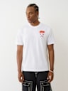 FLOCKED PALM TREE TEE 