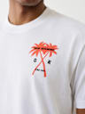 FLOCKED PALM TREE TEE 