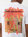 FLOCKED PALM TREE TEE 