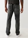 JEANS RECTOS RICKY CON HERRADURA CLÁSICA Y COSTURAS BIG T