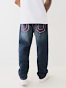 BOBBY SUPER T TRIPLE LOGO BAGGY JEAN 32"