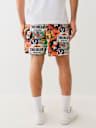 ALLOVER TROPICAL LOGO BOARD SHORT