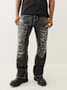 BILLY DISTRESSED BIG T FLAP BOOTCUT JEAN